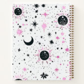 Celestial Sun Moon Stars Sketchbook Notizblock (Rückseite)