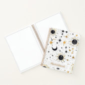 Celestial Sun Moon Stars Sketchbook Notizblock (Innenseite)