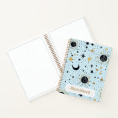 Celestial Sun Moon Stars Sketchbook Notizblock (Innenseite)