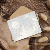 Celestial Sun Moon Stars Wedding Save the Date Ankündigungspostkarte