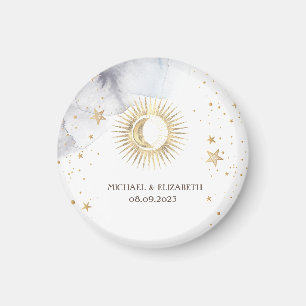 Celestial Sun, Moon, Sterne Magnet