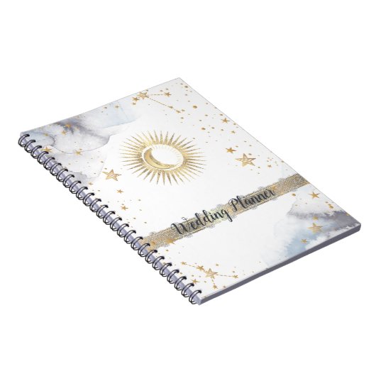 Celestial Sun, Moon, Sterne Notizblock (Rechte Seite)