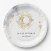 Celestial Sun, Moon, Sterne Pappteller (Vorderseite)