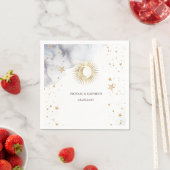 Celestial Sun, Moon, Sterne Serviette (Beispiel)