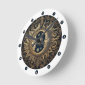 Celestial Sun Moon Wall Clock Runde Wanduhr (Winkel)