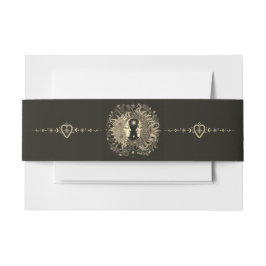 Celestial Sun Moon Wedding Guest Book Einladungsbanderole