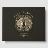 Celestial Sun Moon Wedding Guest Book Gästebuch (Vorderseite)