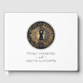 Celestial Sun Moon Wedding Guest Book Gästebuch (Vorderseite)