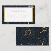 Celestial Sun Moon wünscht eine gut verpackte Kart Begleitkarte (Vorne/Hinten)