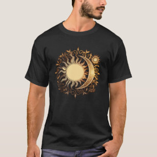 Celestial Sun Moon Yoga Meditation Zen Buddhismus T-Shirt