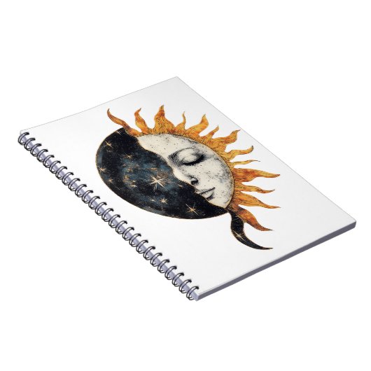 Celestial Sun Notebook Notizblock (Rechte Seite)