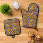 Celestial Sun Ofenhandschuh & Topflappen-Set (Oben Unten)