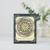Celestial Sun Postcard Postkarte (Stehend Vorderseite)