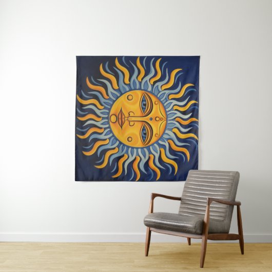 Celestial Sun Wandteppich (Beispiel (Horizontal))