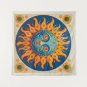 Celestial Sun Wandteppich (Vorderseite (Horizontal))