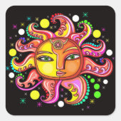 Celestial Sunface Sticker (Vorderseite)