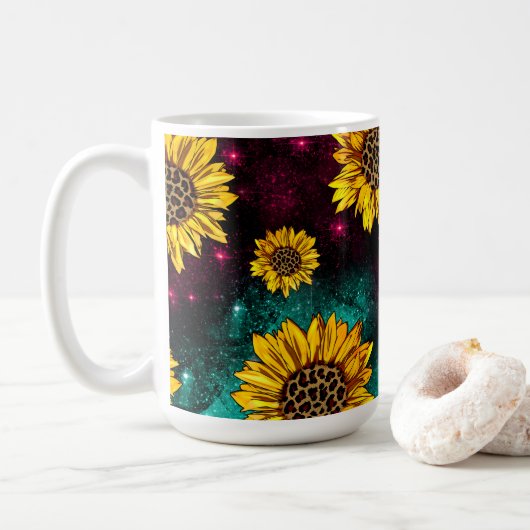 Celestial Sunflower Kaffeetasse (Mit Donut)