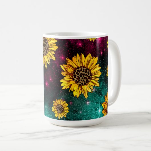 Celestial Sunflower Kaffeetasse (VorderseiteRechts)