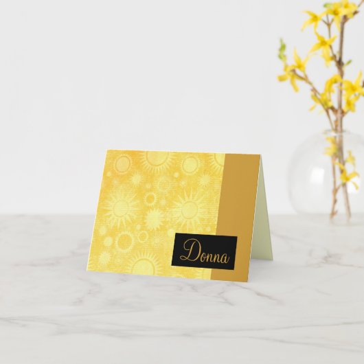 Celestial Suns Mitteilungskarten (Gelbe Blume)