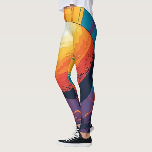 Celestial Sunset – Cosmic Art Activewear  Leggings (Links)