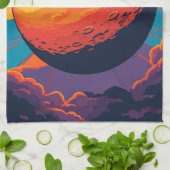 Celestial Sunset Kitchen Towel Geschirrtuch (Gefaltet)