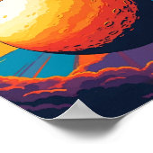Celestial Sunset Poster (Ecke)
