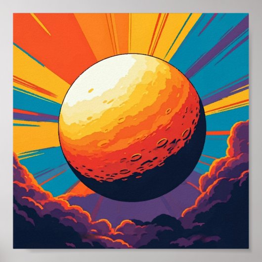 Celestial Sunset Poster (Vorne)