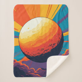 Celestial Sunset Sherpa Blanket Sherpadecke