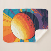 Celestial Sunset Sherpa Blanket Sherpadecke (Vorderseite (Horizontal))
