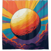 Celestial Sunset Shower Curtain Duschvorhang (Vorderseite)