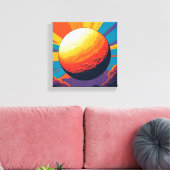 Celestial Sunset Stretched Canvas Leinwanddruck (Insitu (Wohnzimmer))