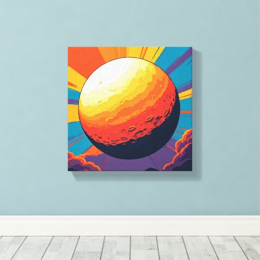 Celestial Sunset Stretched Canvas Leinwanddruck (Insitu (Holzboden))