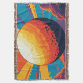 Celestial Sunset Throw Blanket Decke (Vorderseite Vertikal)