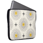 Celestial Sunshine Vintag Pattern Laptopschutzhülle (Vorne Rechts)