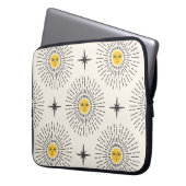 Celestial Sunshine Vintag Pattern Laptopschutzhülle (Vorderseite Links)