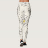 Celestial Sunshine Vintag Pattern Leggings (Rückseite)
