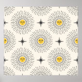 Celestial Sunshine Vintag Pattern Poster (Vorne)