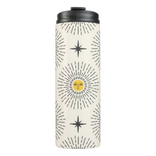 Celestial Sunshine Vintag Pattern Thermosbecher