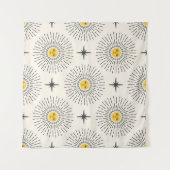 Celestial Sunshine Vintag Pattern Wandteppich (Vorderseite (Horizontal))