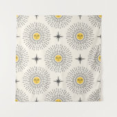 Celestial Sunshine Vintag Pattern Wandteppich (Vorderseite)