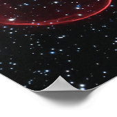 Celestial Supernova Bubble Space Photo Poster (Ecke)