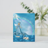 Celestial Swan Guardian Postkarte (Stehend Vorderseite)