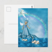 Celestial Swan Guardian Postkarte (Vorne/Hinten)