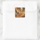 Celestial Symphony Quadratischer Aufkleber (Tasche)