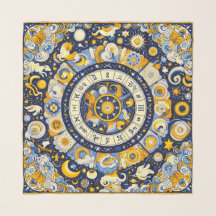 Celestial Tapestry Square Scarf