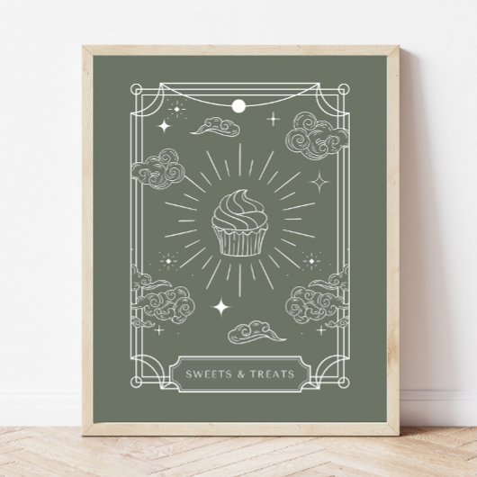 Celestial Tarot Baby Dusche Süßigkeiten & Leckerei Poster