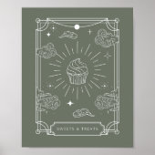 Celestial Tarot Baby Dusche Süßigkeiten & Leckerei Poster (Vorne)