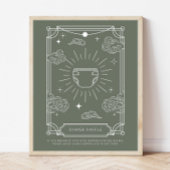 Celestial Tarot Babydusche Windeln Raffle Schild