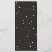 Celestial Tarot Boho Hochzeitsfeier Programm (Rückseite)