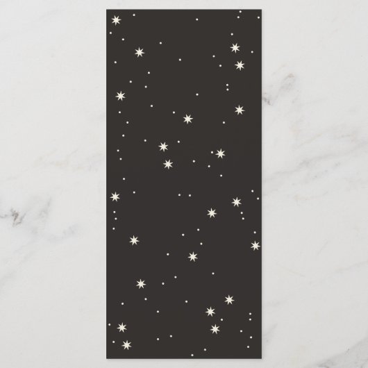 Celestial Tarot Boho Stern Hochzeitsprogramm Programm (Rückseite)